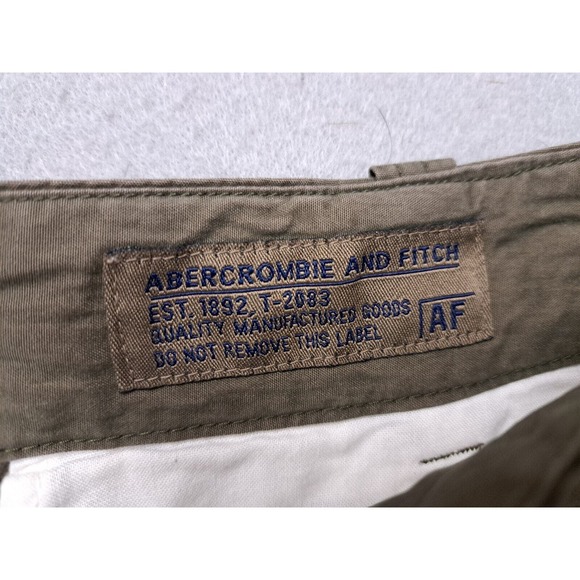 VTG Abercrombie Fitch Pants Mens XL 38x30 Paratroops Cargo Baggy Green T-2083 - Picture 5 of 10